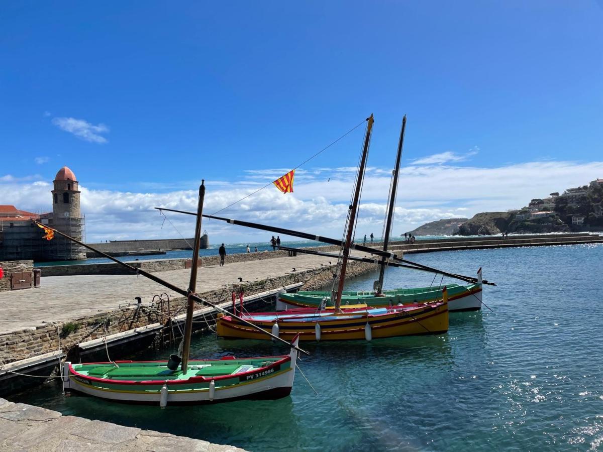 Apartament Charmant T2 Duplex Climatise Avec Terrasse, A Deux Pas De La Plage Du Port D'Avall, Collioure - Fr-1-309-233 Zewnętrze zdjęcie